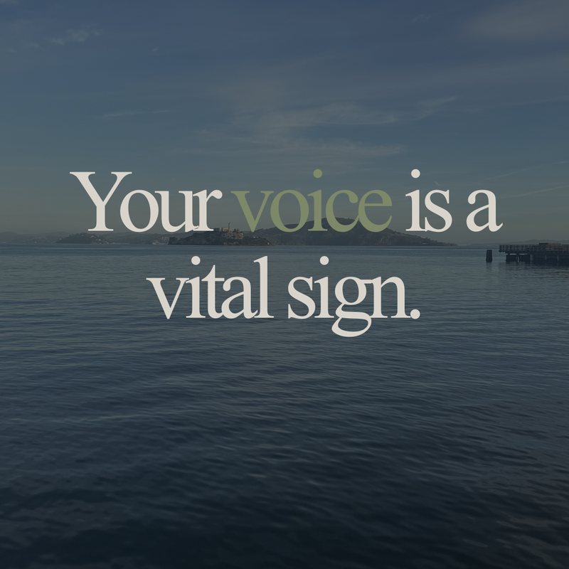 From Instagram, your voice is a vital sign